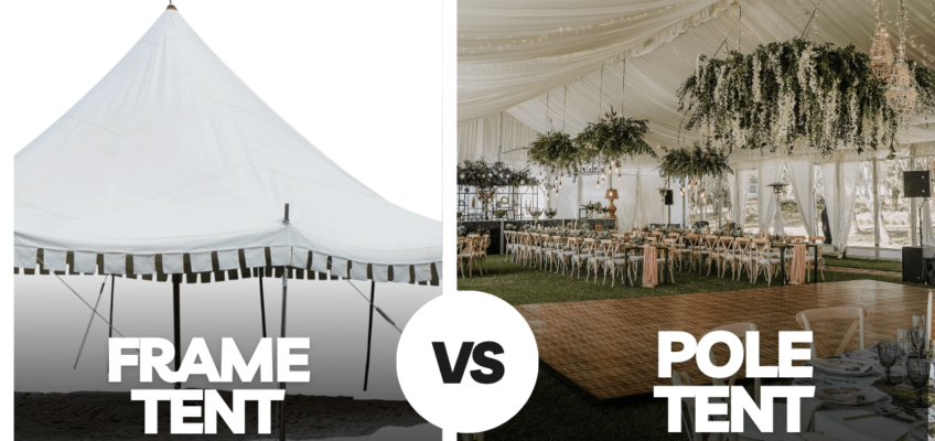 Frame tent vs pole tent